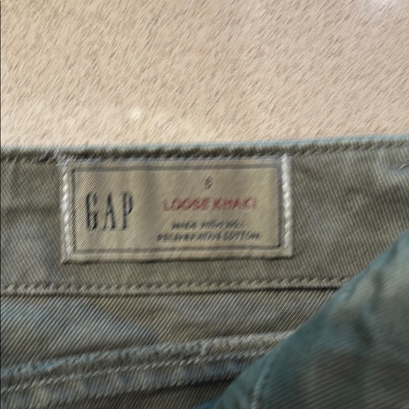 GAP Green Chinos Straight-Leg Pants - Picture 5 of 6